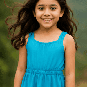 charming turquoise frock